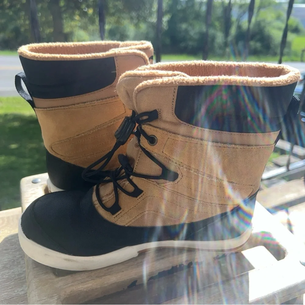Merrell Kids Tan and Black Waterproof Winter Boots